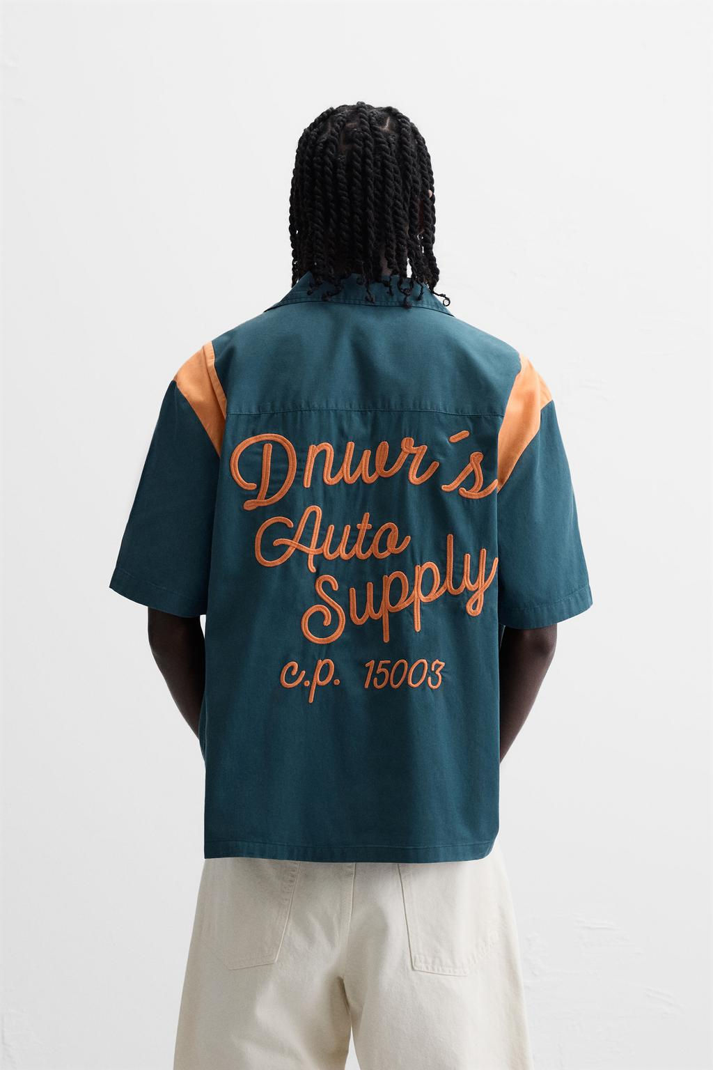 COLOUR BLOCK PATCH SHIRT - Zara фото 4