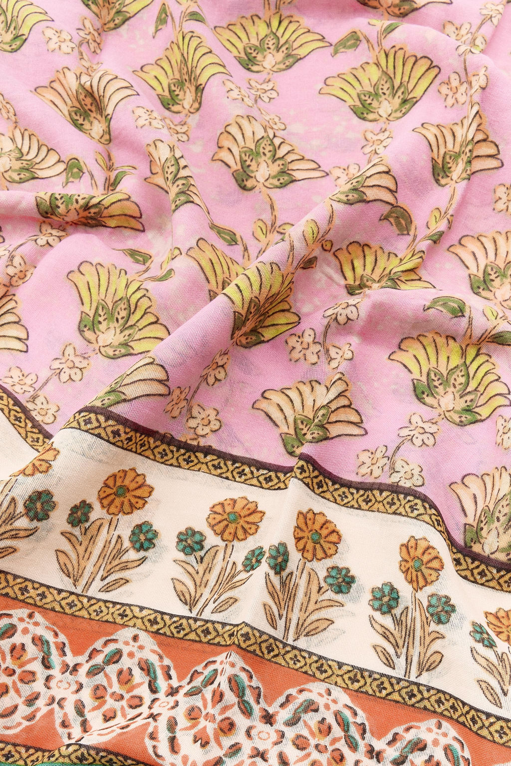 PRINTED SCARF WITH COTTON - Zara фото 5