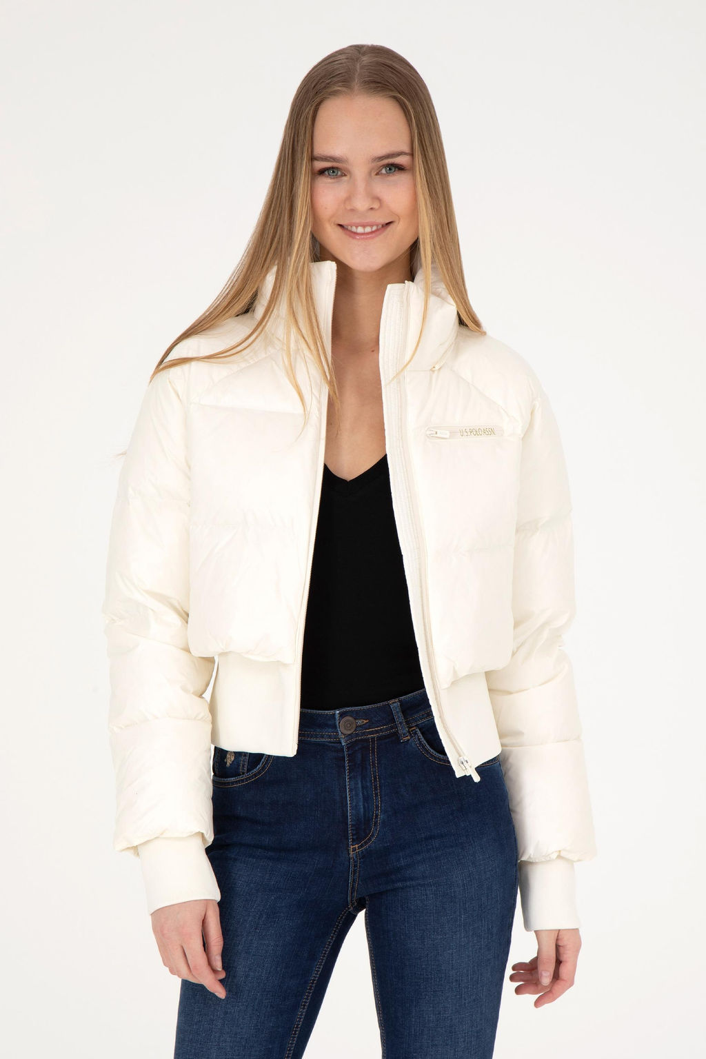 Женское пальто цвета экрю - U.s. polo assn фото 9