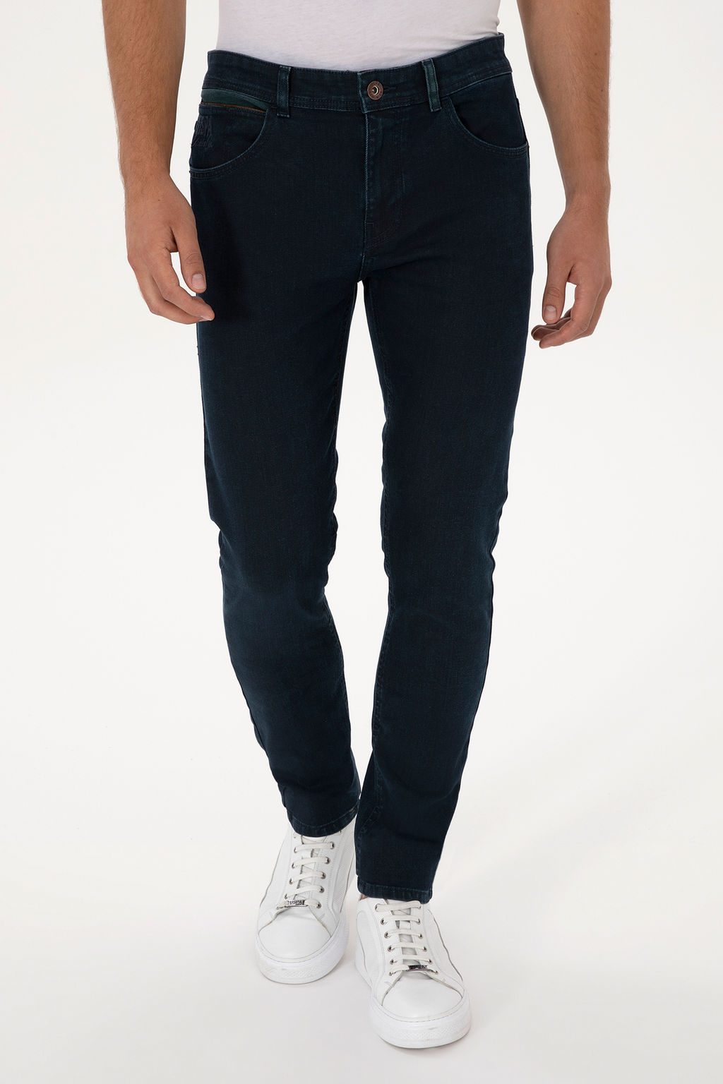 Erkek Koyu Mavi Slim Fit Jean Pantolon - U.s. polo assn фото 8
