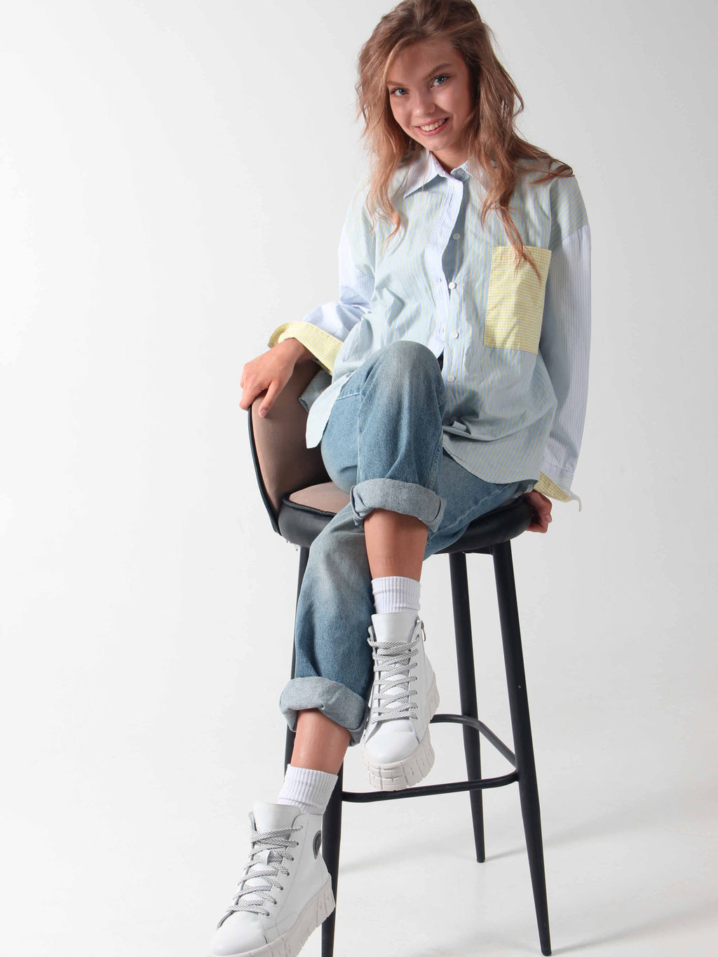 Ботинки 213.212131w. Белый/Байка