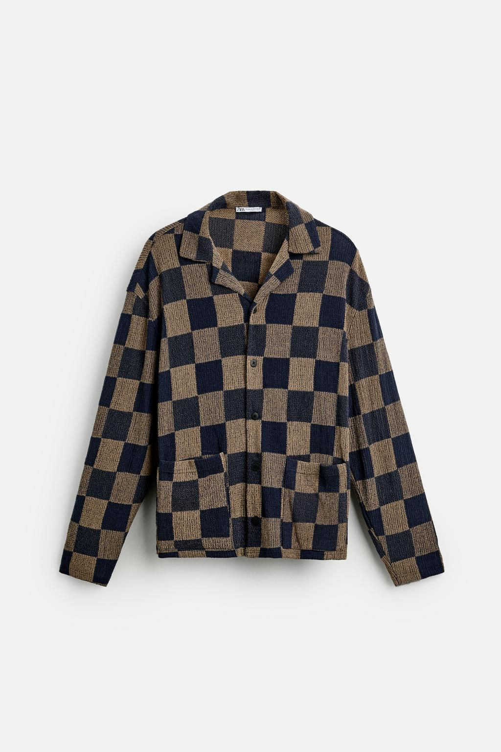 CHECK KNIT SHIRT - Zara фото 6