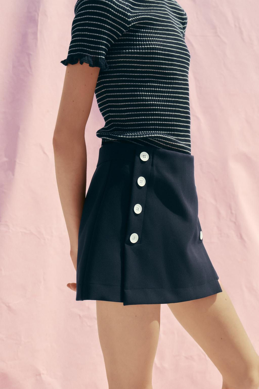 SKORT WITH BUTTONS - Zara фото 4