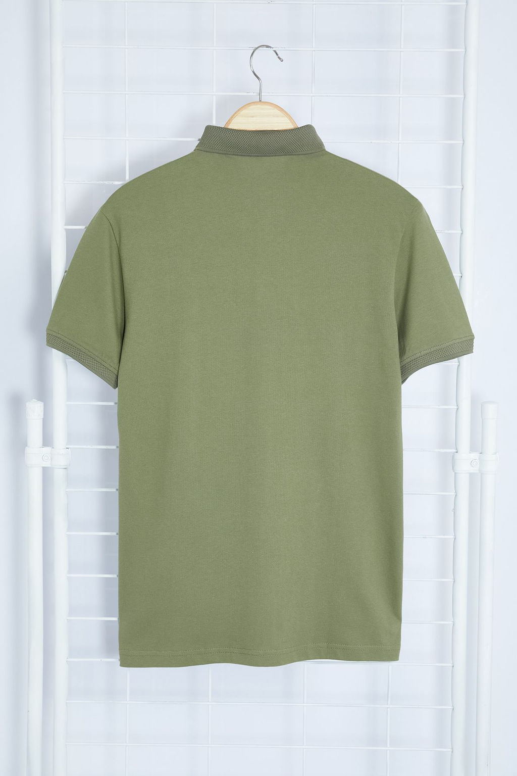 Haki Regular/Normal Kesim Polo Yaka T-shirt TMNSS24PO00047 - Trendyolmilla фото 3