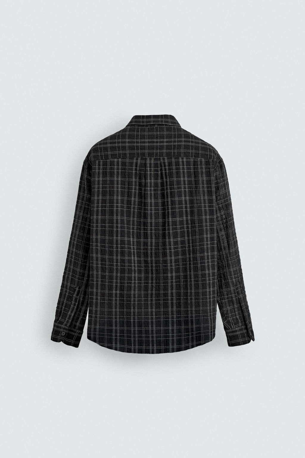 TEXTURED CHECK SHIRT - Zara фото 7