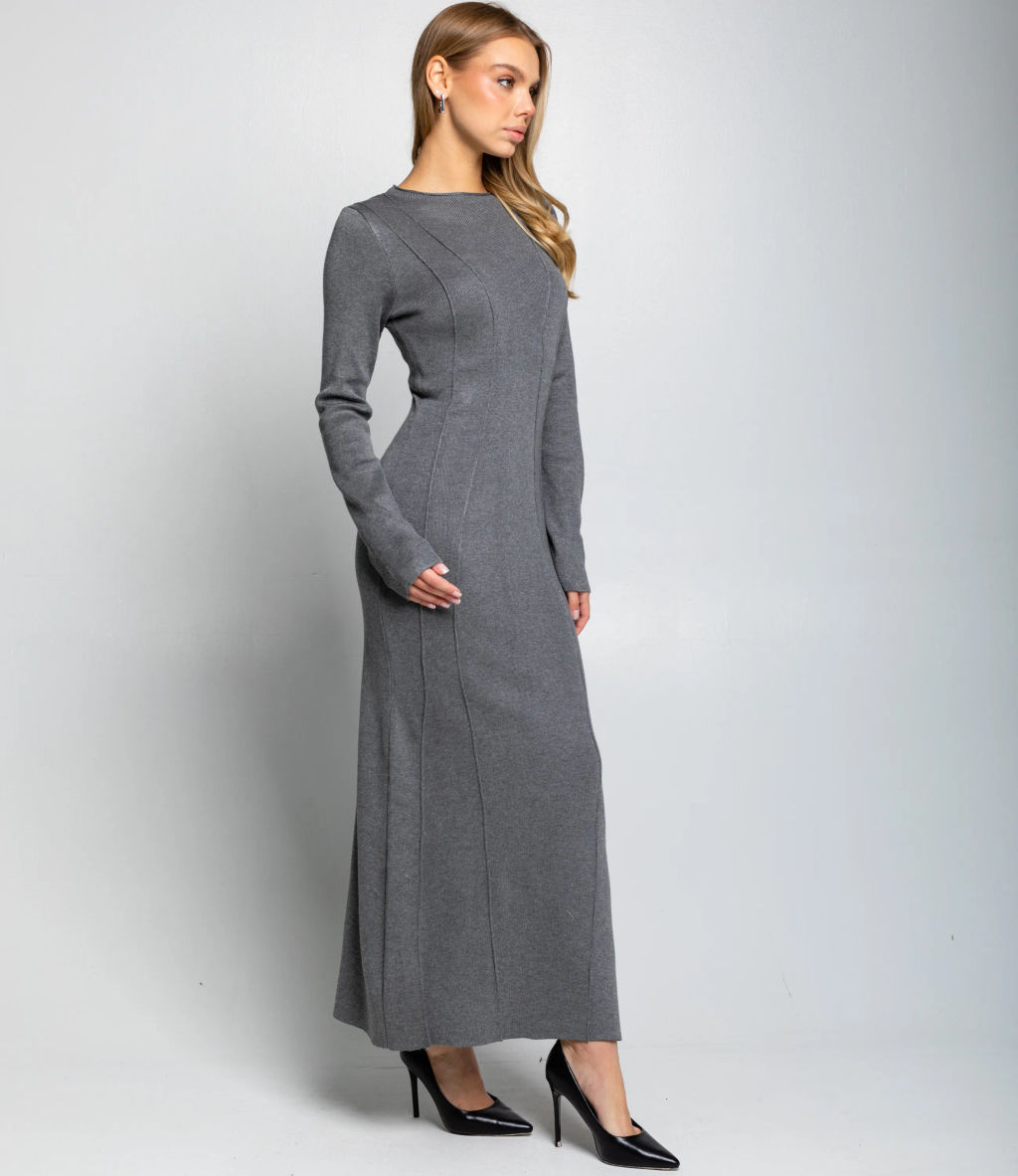 Платье #КТ25114, серый