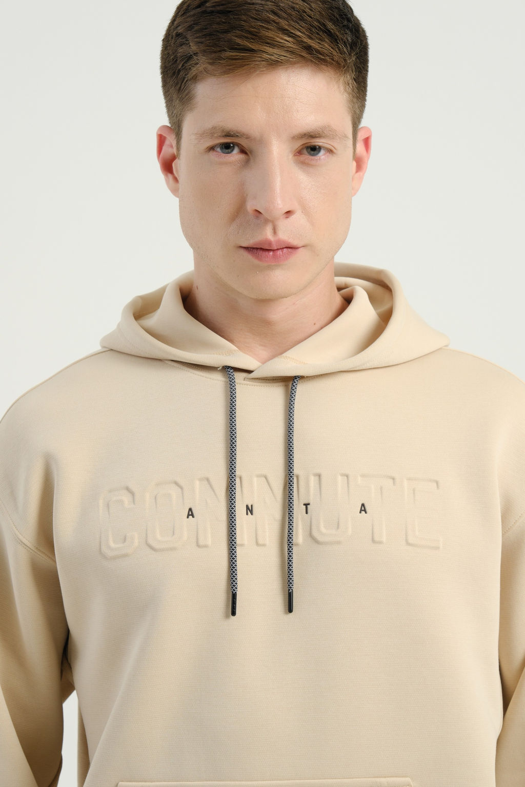 Худи Бежевый COMMUTE Sweat Hoodie - Anta фото 3