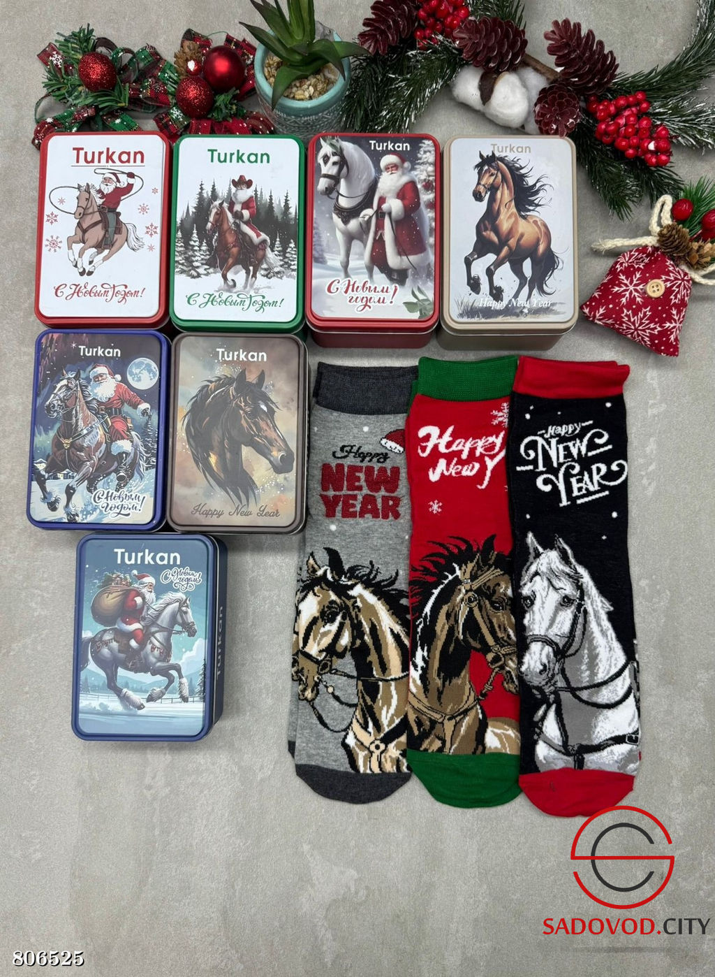 Мужские Новогодние носки 3 пары - Bruno фото 2