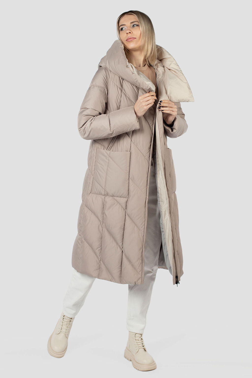 Куртка женская зимняя (Холлофайбер 300) - Империя пальто фото 8