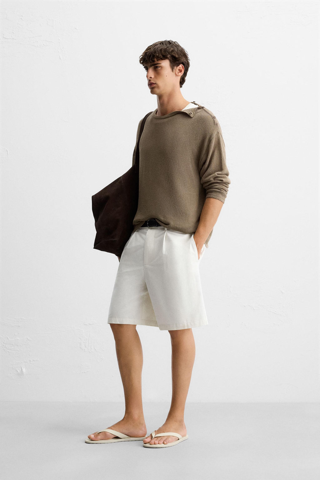 BUTTON-UP KNIT T-SHIRT - Zara фото 4