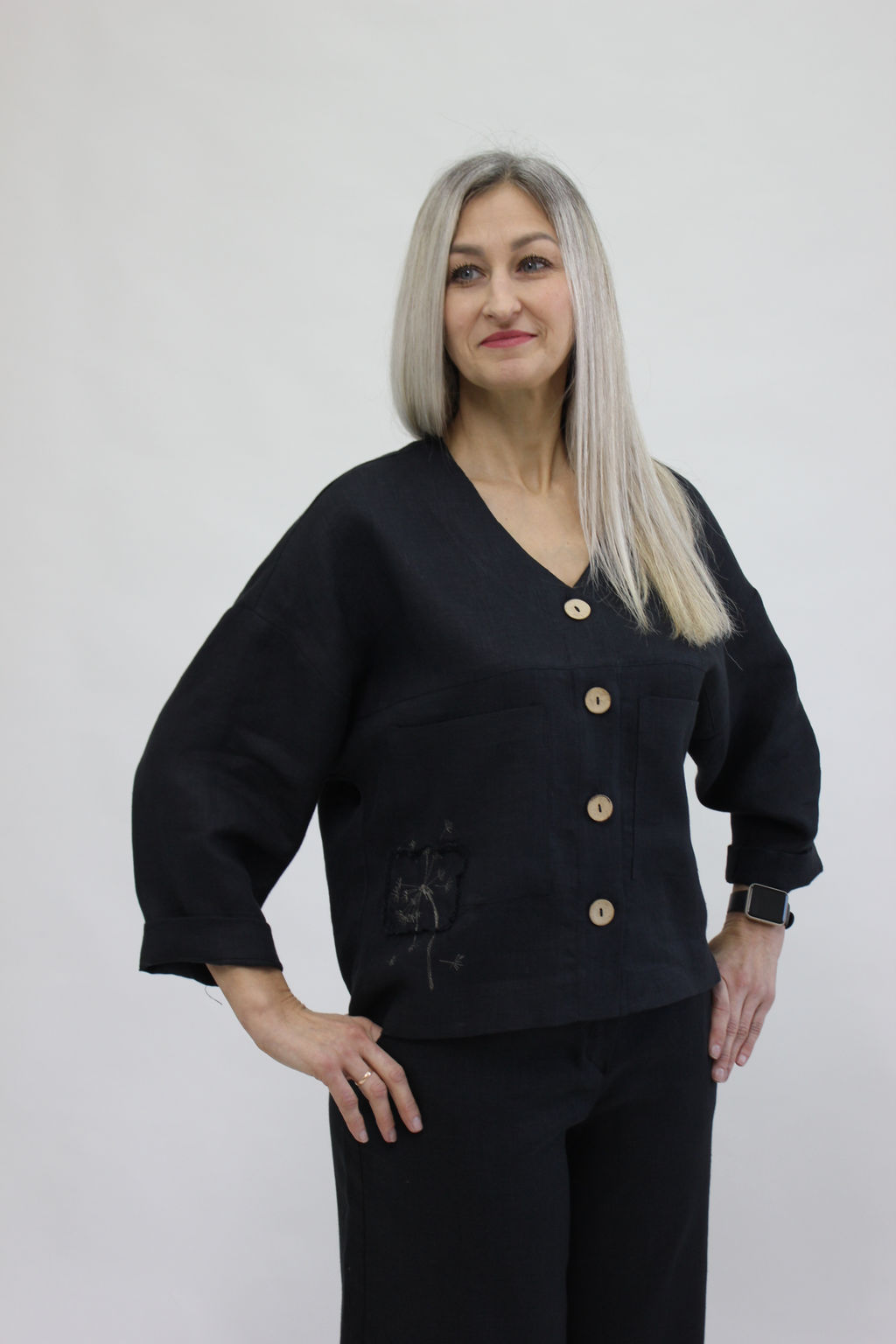 Жакет Лен 100% - Елецкие узоры фото 5