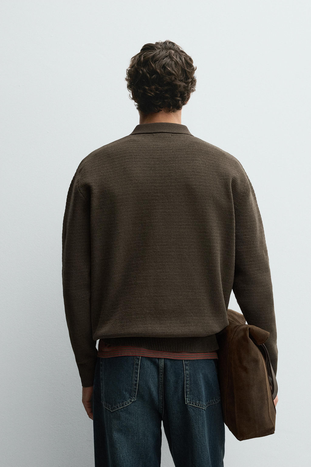 CHENILLE KNIT POLO SHIRT - Zara фото 3