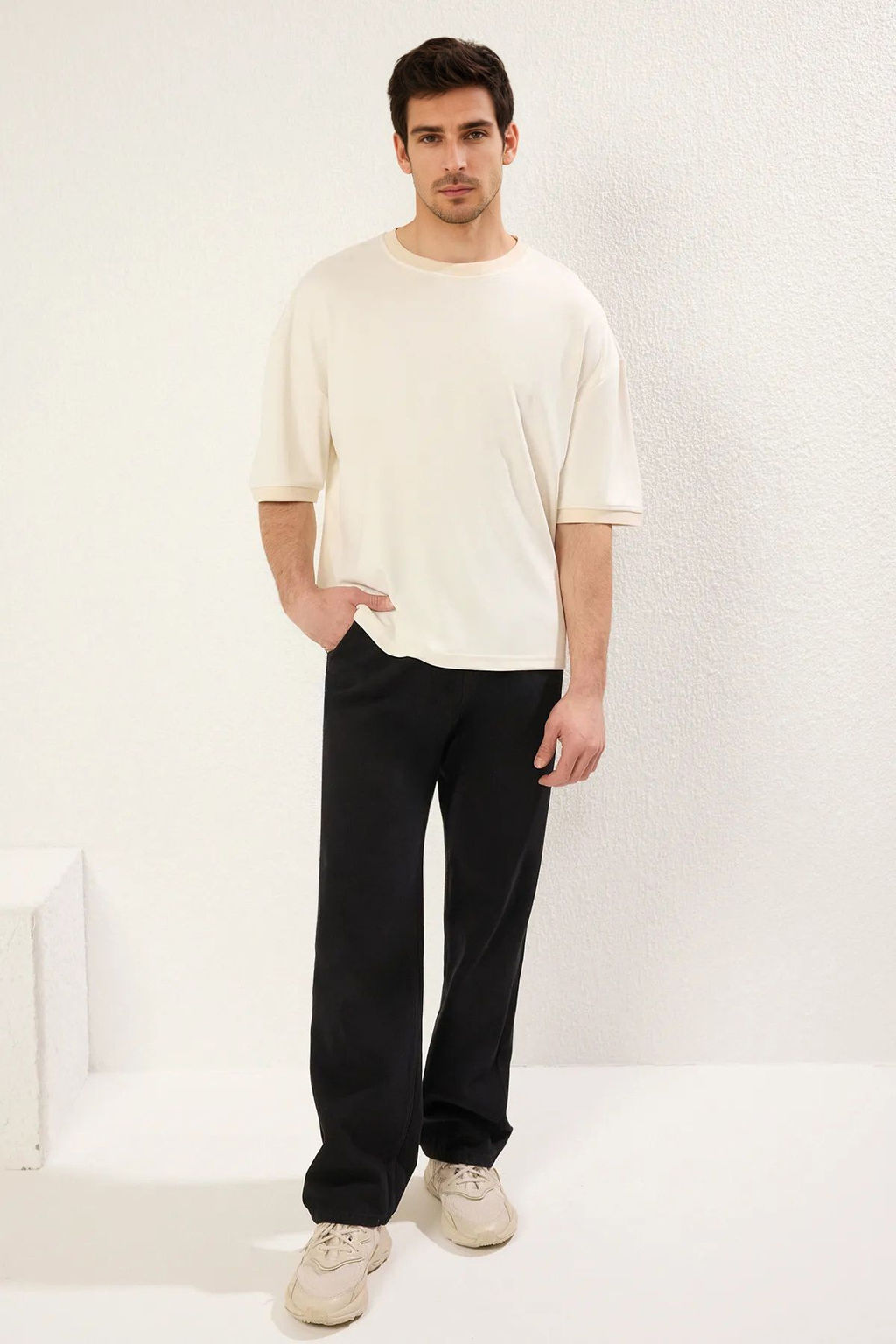 Футболка Trendyolmilla boxy экрю