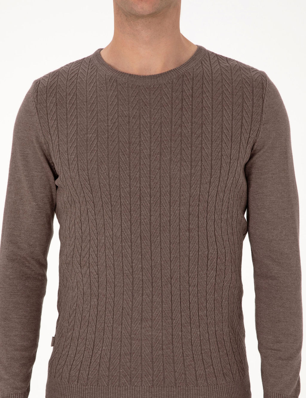 Vizon Slim Fit Bisiklet Yaka Triko Kazak - Pierre cardin фото 6