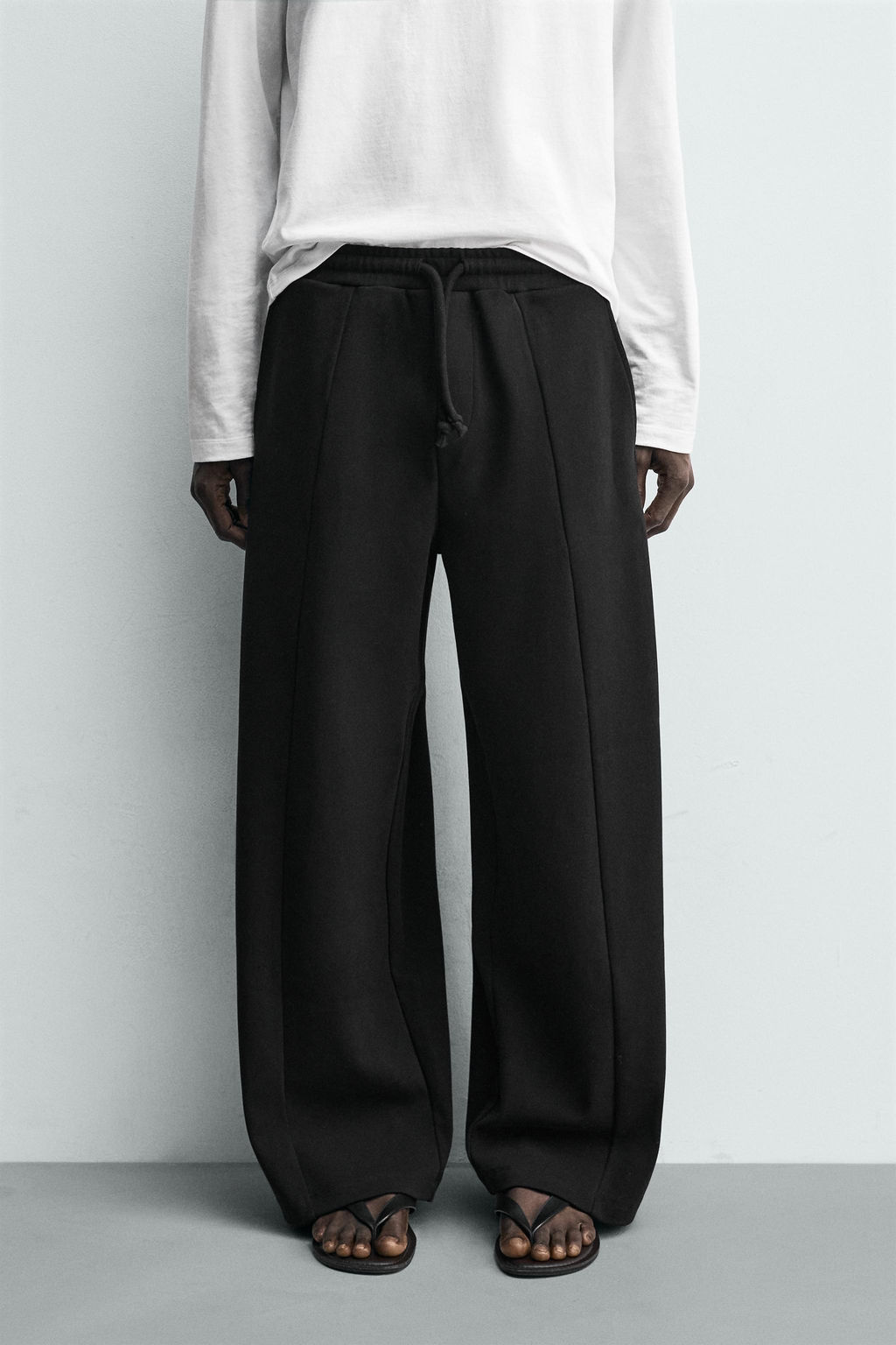 PANTAL?N JOGGER RELAXED FIT COSTURA / Negro - Zara фото 2