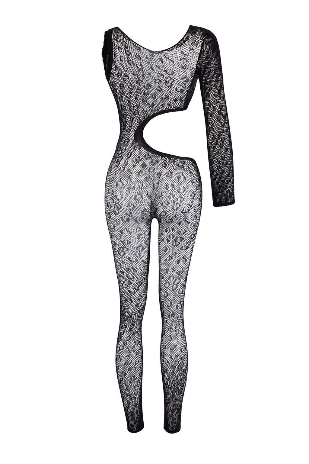 Siyah Dantel Cut Out Detayl? Tek Kol Kaps?z Vucut Corab?/Fantezi Body THMSS26BD00022 - Trendyolmilla фото 3