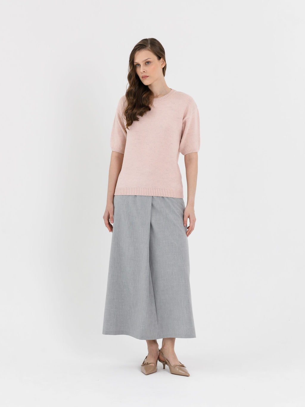 Блузка вязаная