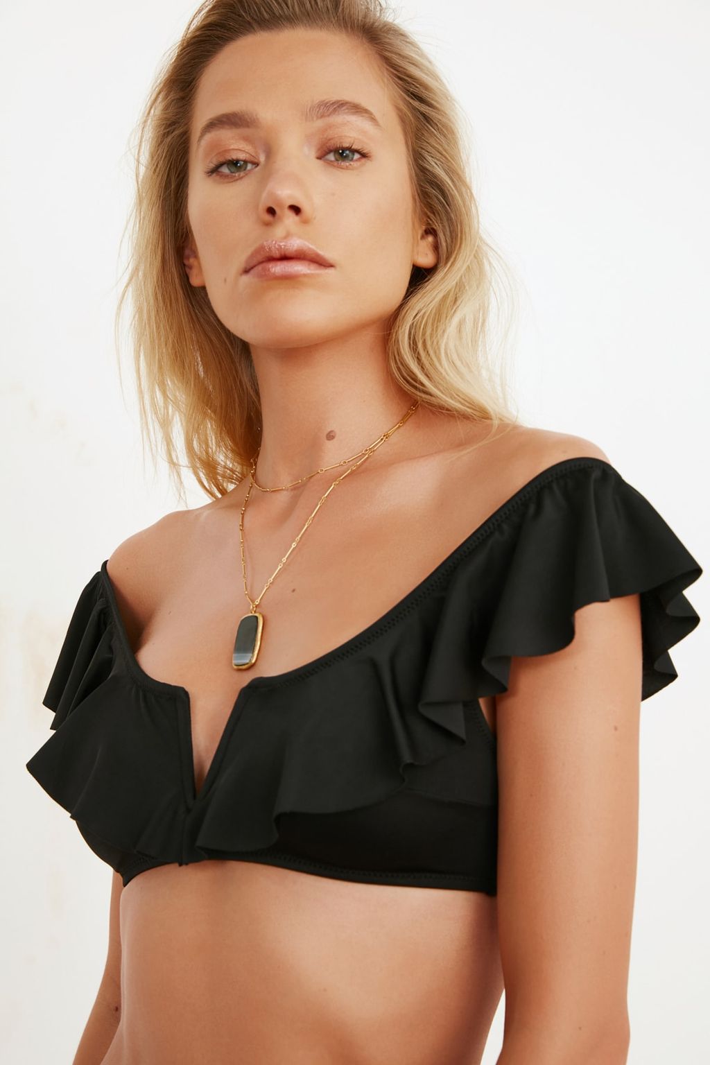 TRENDYOLMILLA K?rm?z? Bralet F?rf?rl? Bikini Ustu TBESS21BU0053  фото 2