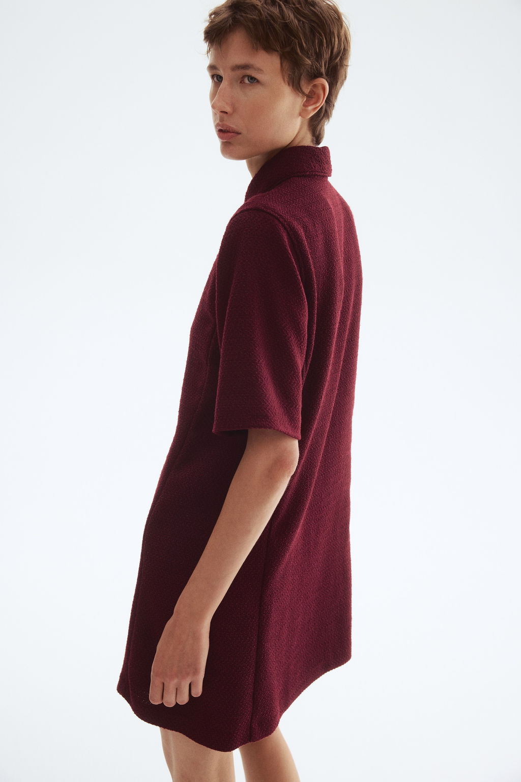 Vestido de boucl? con cuello camisero - H&m фото 6