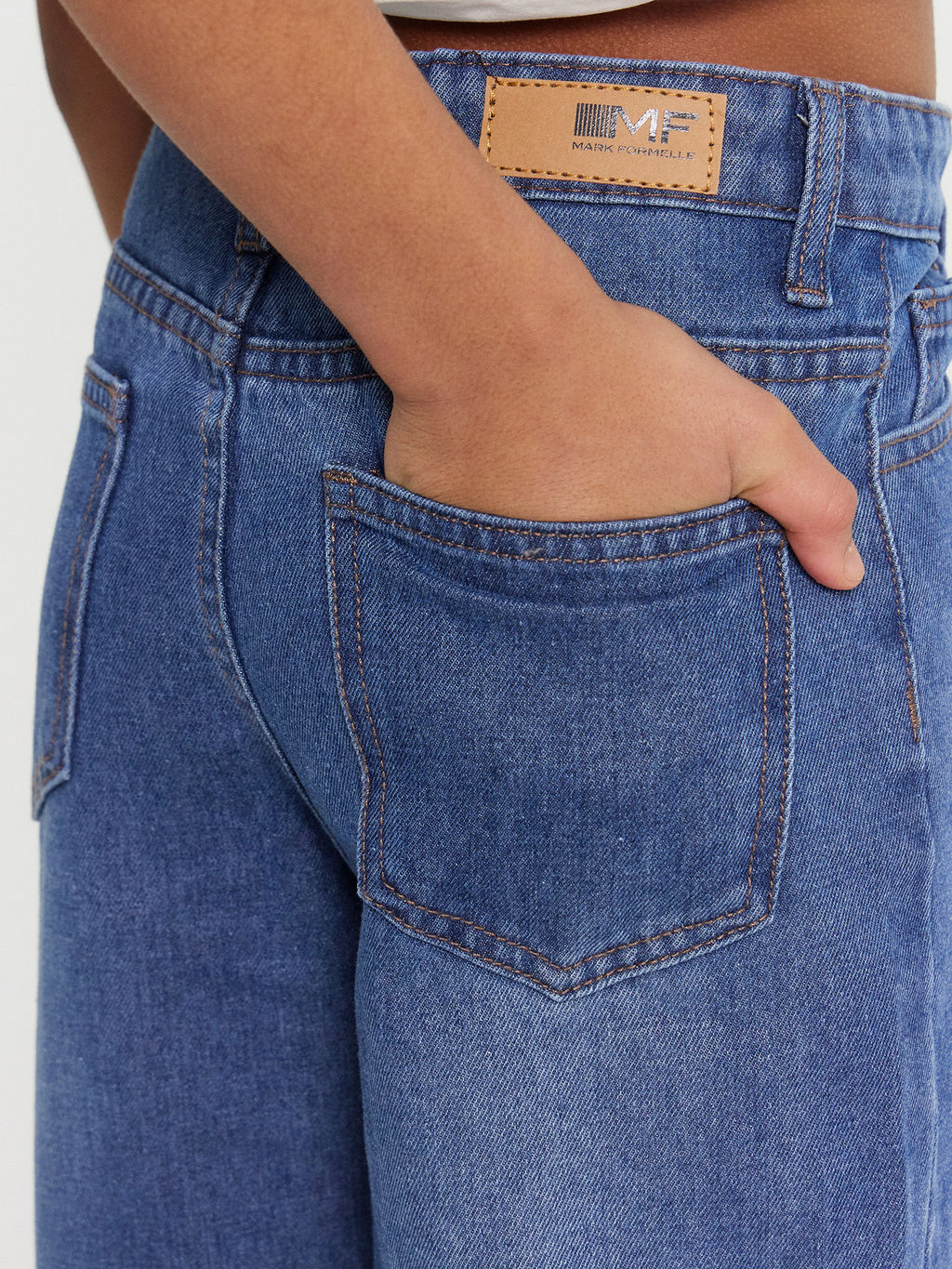 Джинсы для девочек синие - Mark formelle фото 6