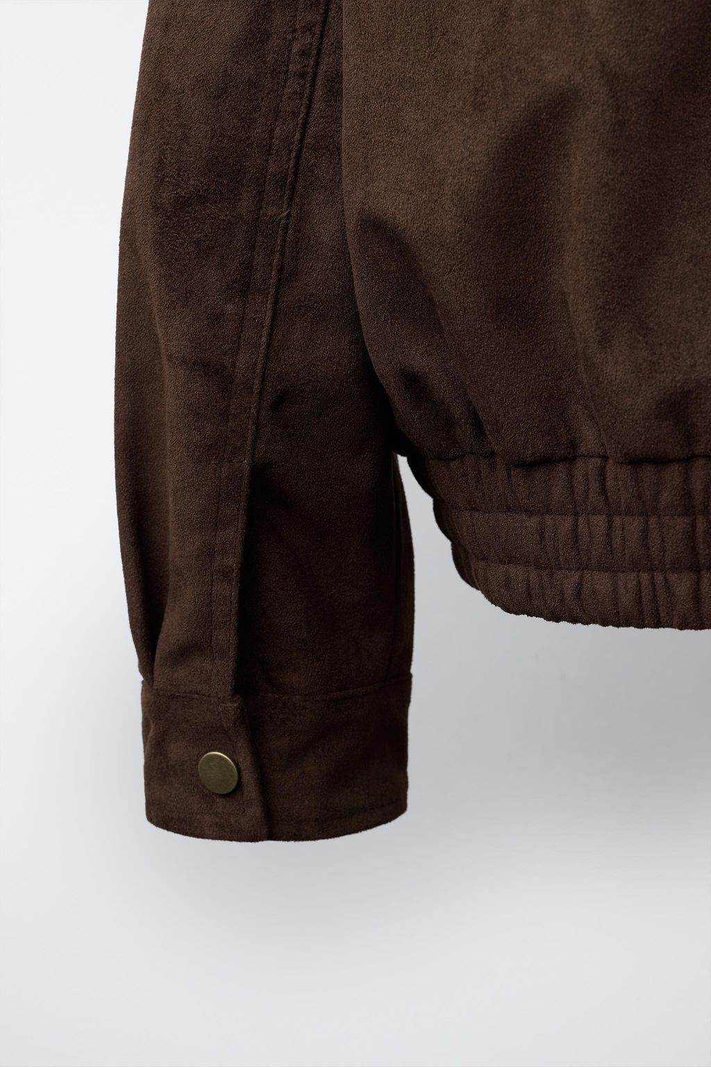 CAZADORA BOMBER EFECTO ANTE / Chocolate - Zara фото 6