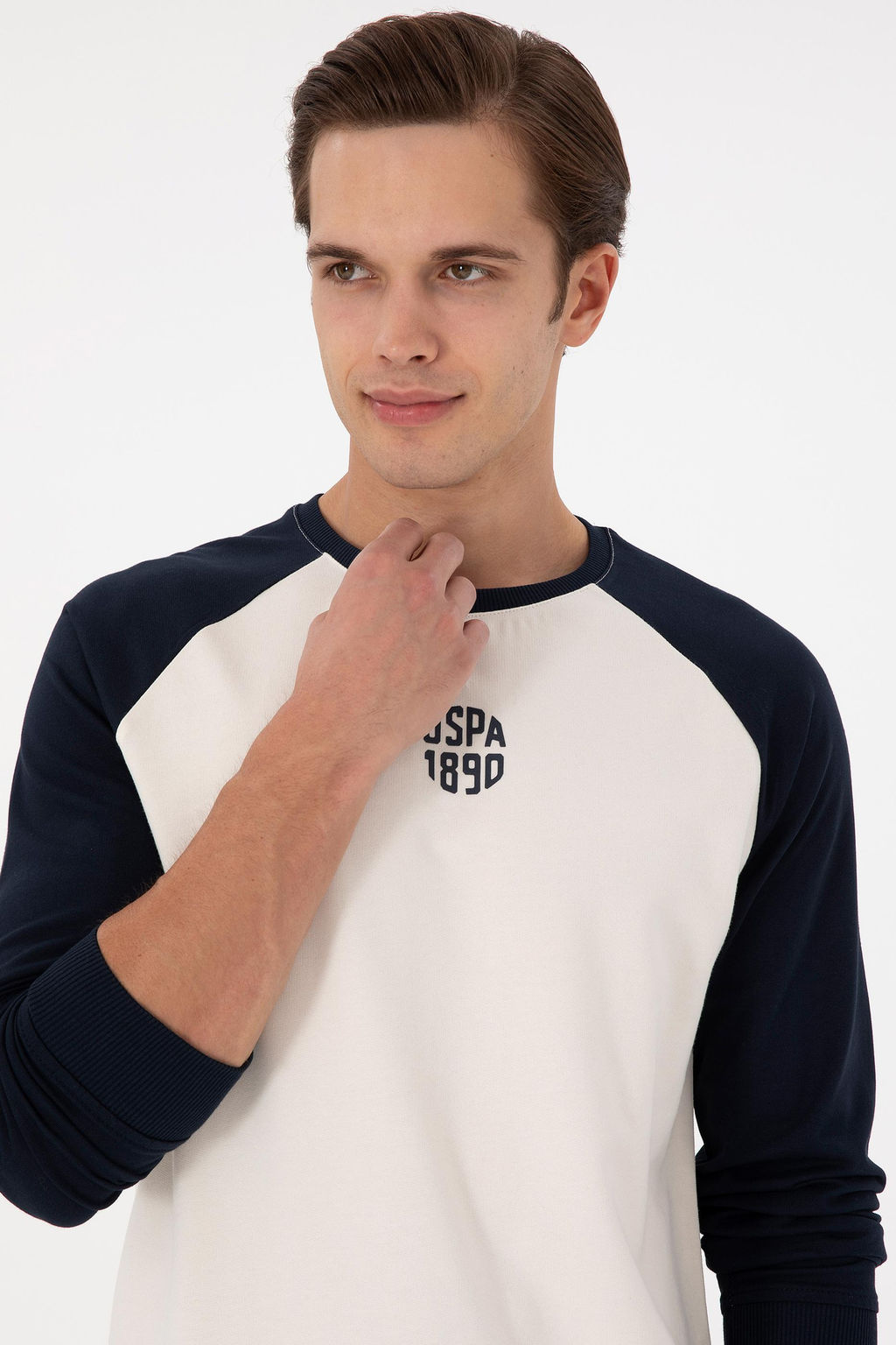 Мужской кремовый свитшот Неожиданная скидка в корзине - U.s. polo assn фото 2