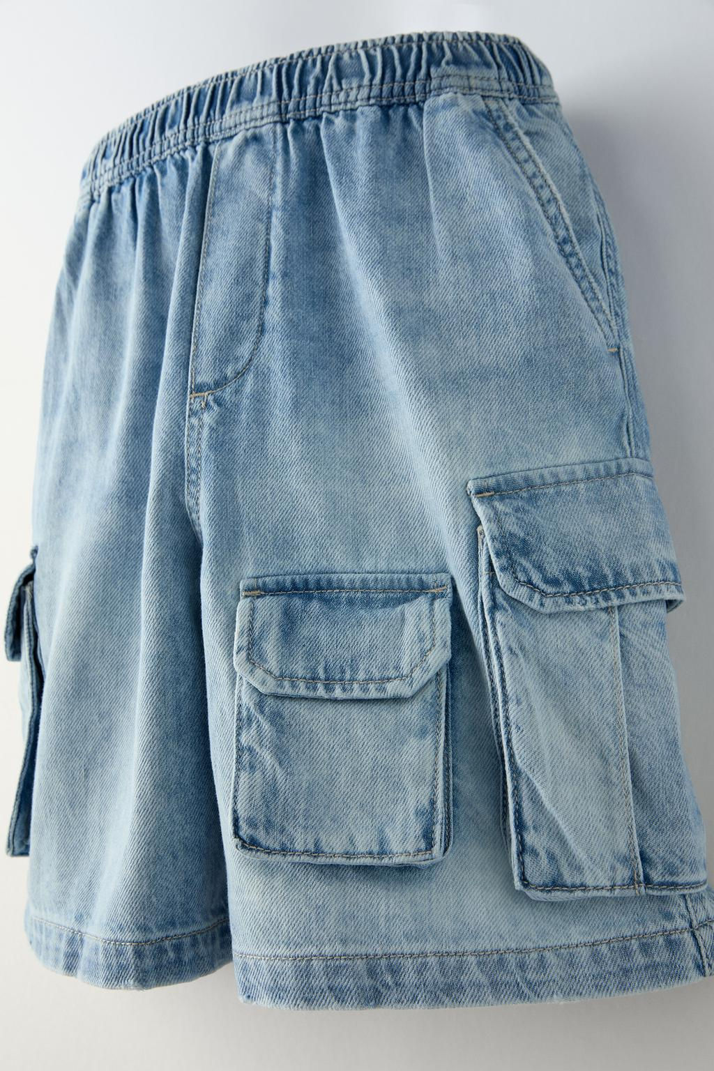 DENIM WORKER BERMUDA SHORTS - Zara фото 3