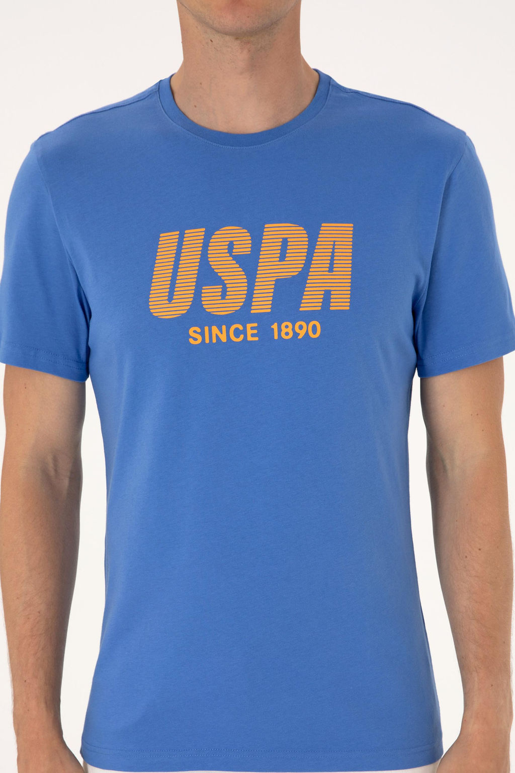 Erkek Regular Fit Bisiklet Yaka _ndigo Ti__rt Sepette S_rpriz _ndirim - U.s. polo assn фото 6