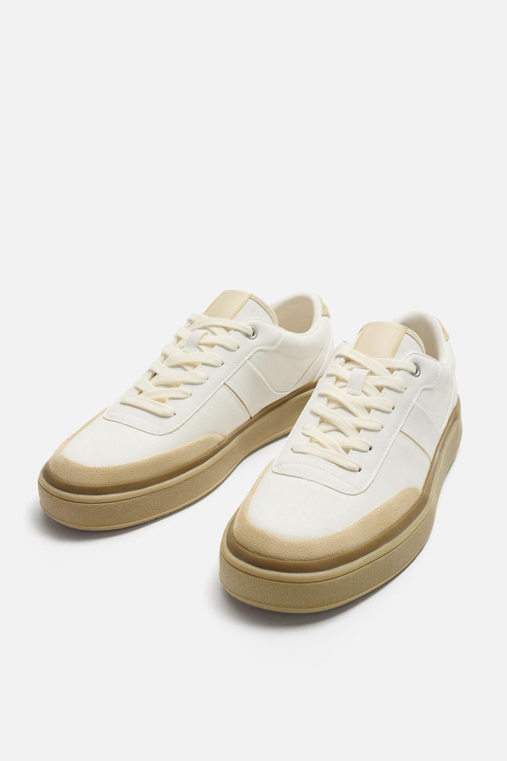 SNEAKERS WITH CONTRAST SOLES - Zara фото 4
