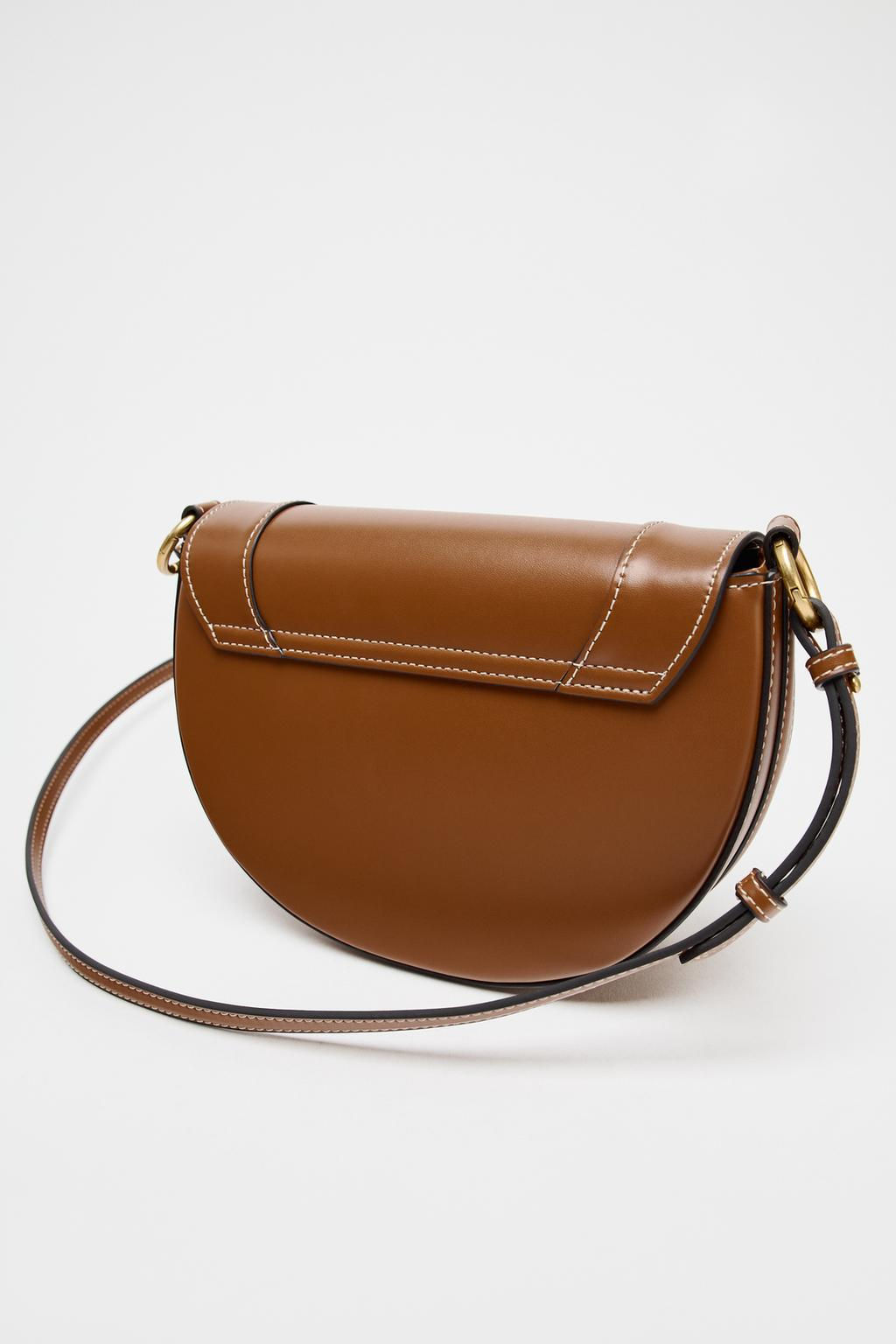 CONTRAST TOPSTITCHING CROSSBODY BAG - Zara фото 21