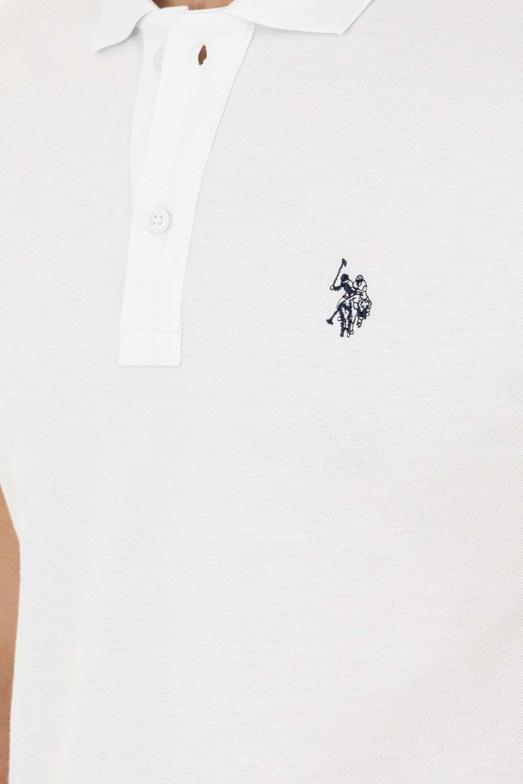 Футболка U.S. Polo Assn белая хлопок  фото 7