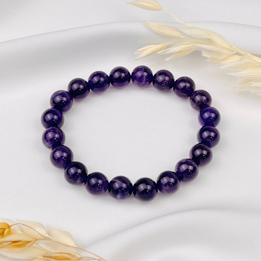 Браслет из камня Аметиста 18 см