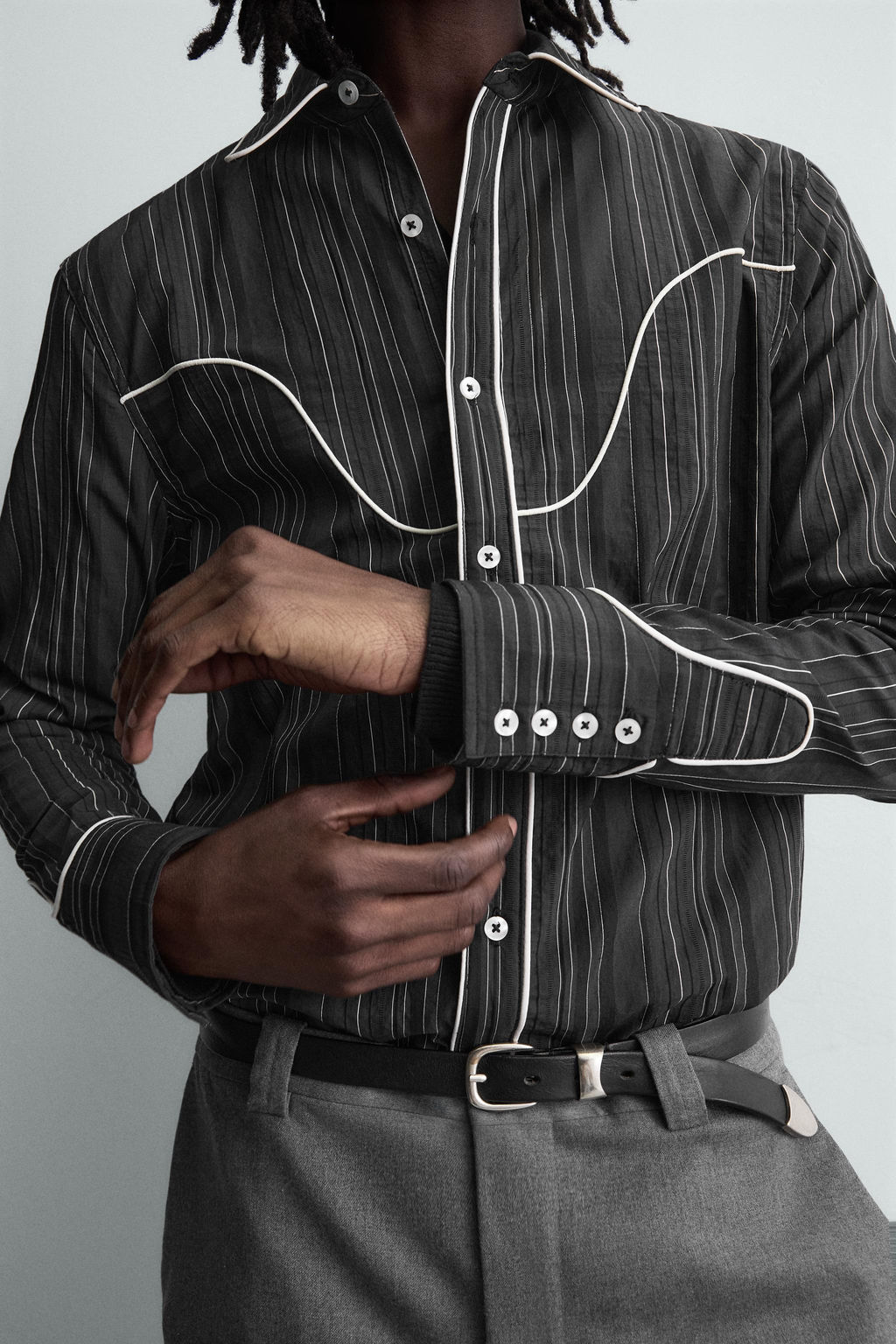 WESTERN SHIRT WITH PIPING - Zara фото 13