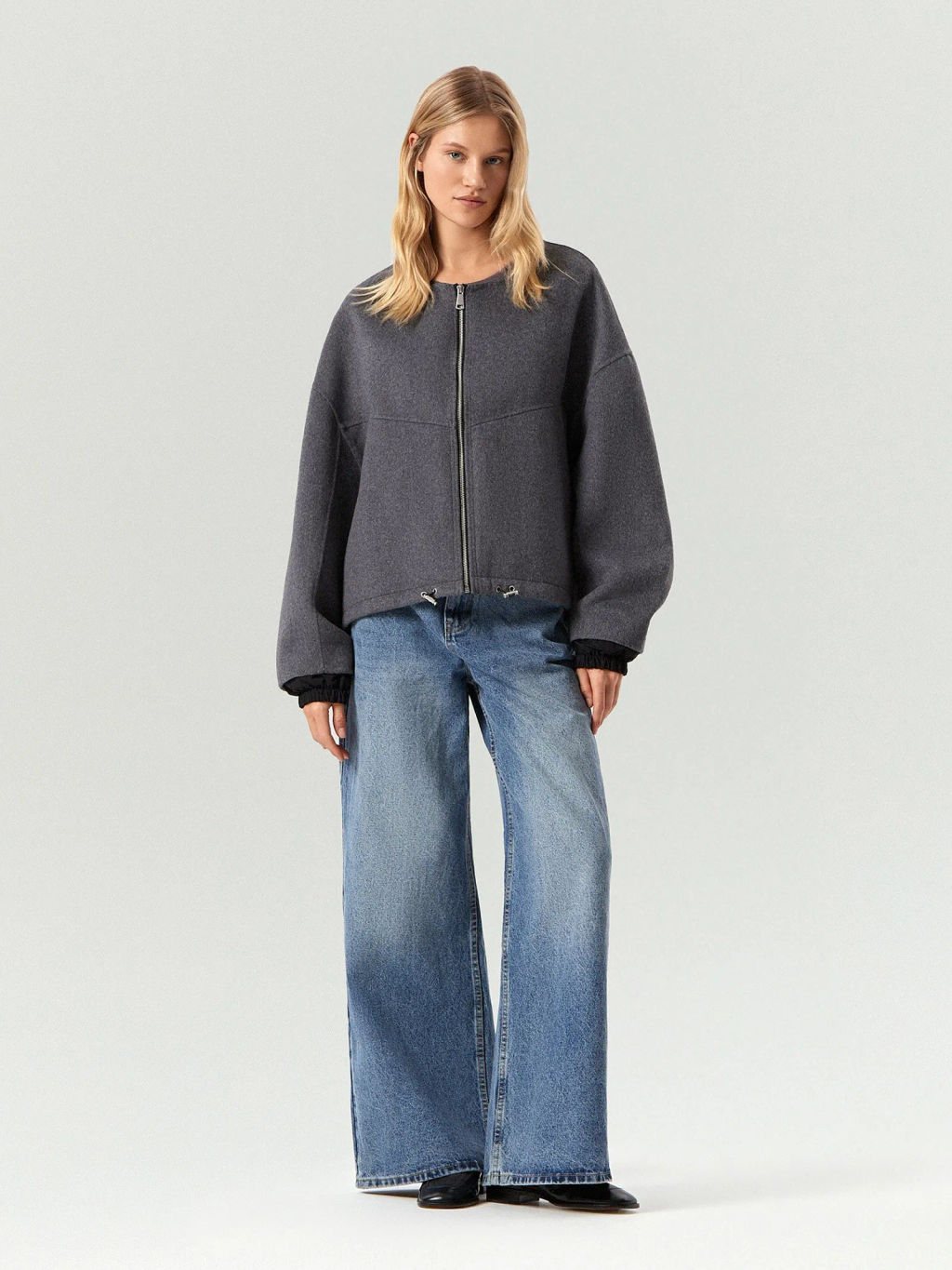 ЕМКА / Полупальто из шерсти с отстегивающимся капюшоном - Emka фото 2