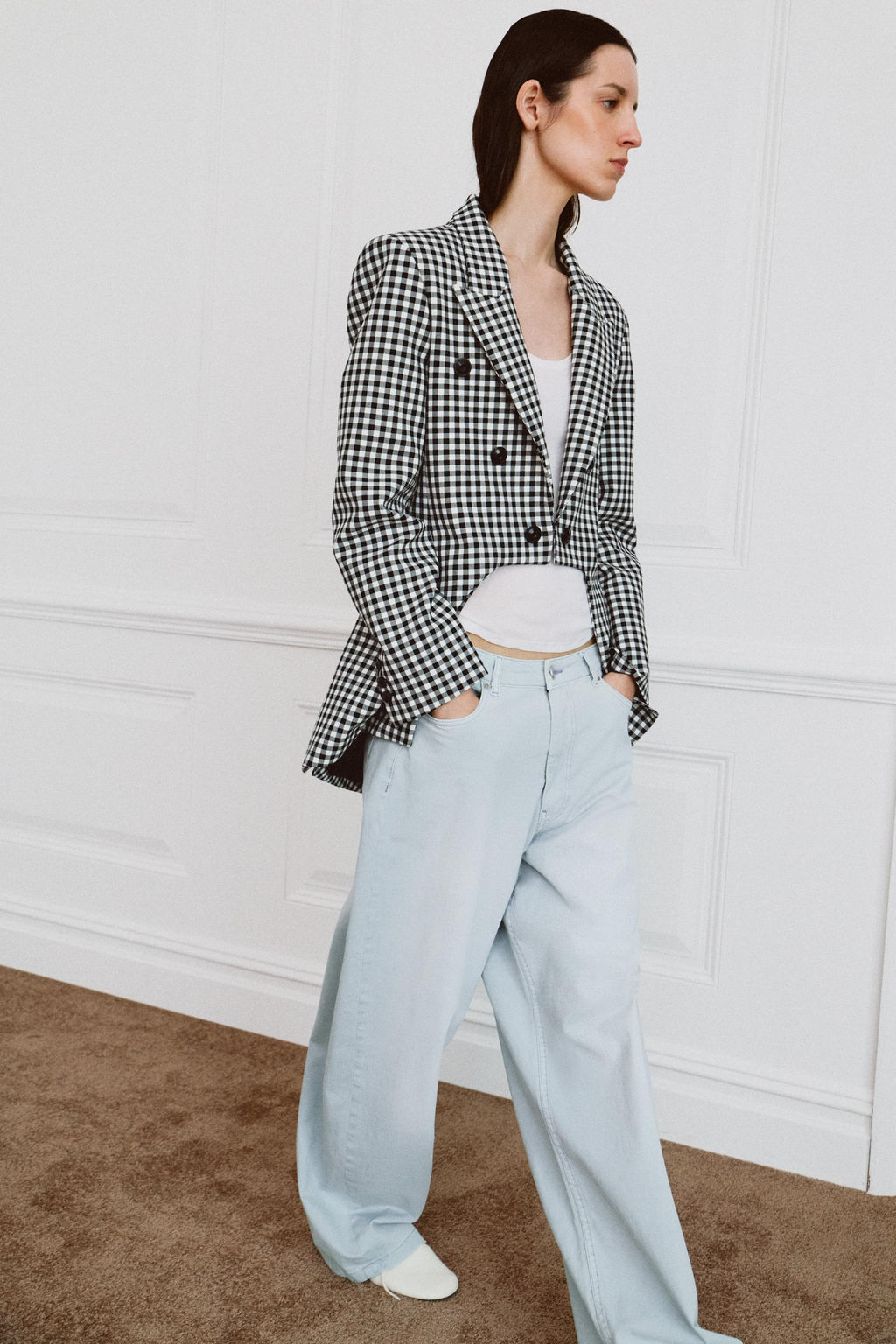 BLAZER ASIM?TRICA ZW COLLECTION / Negro / Blanco - Zara фото 2