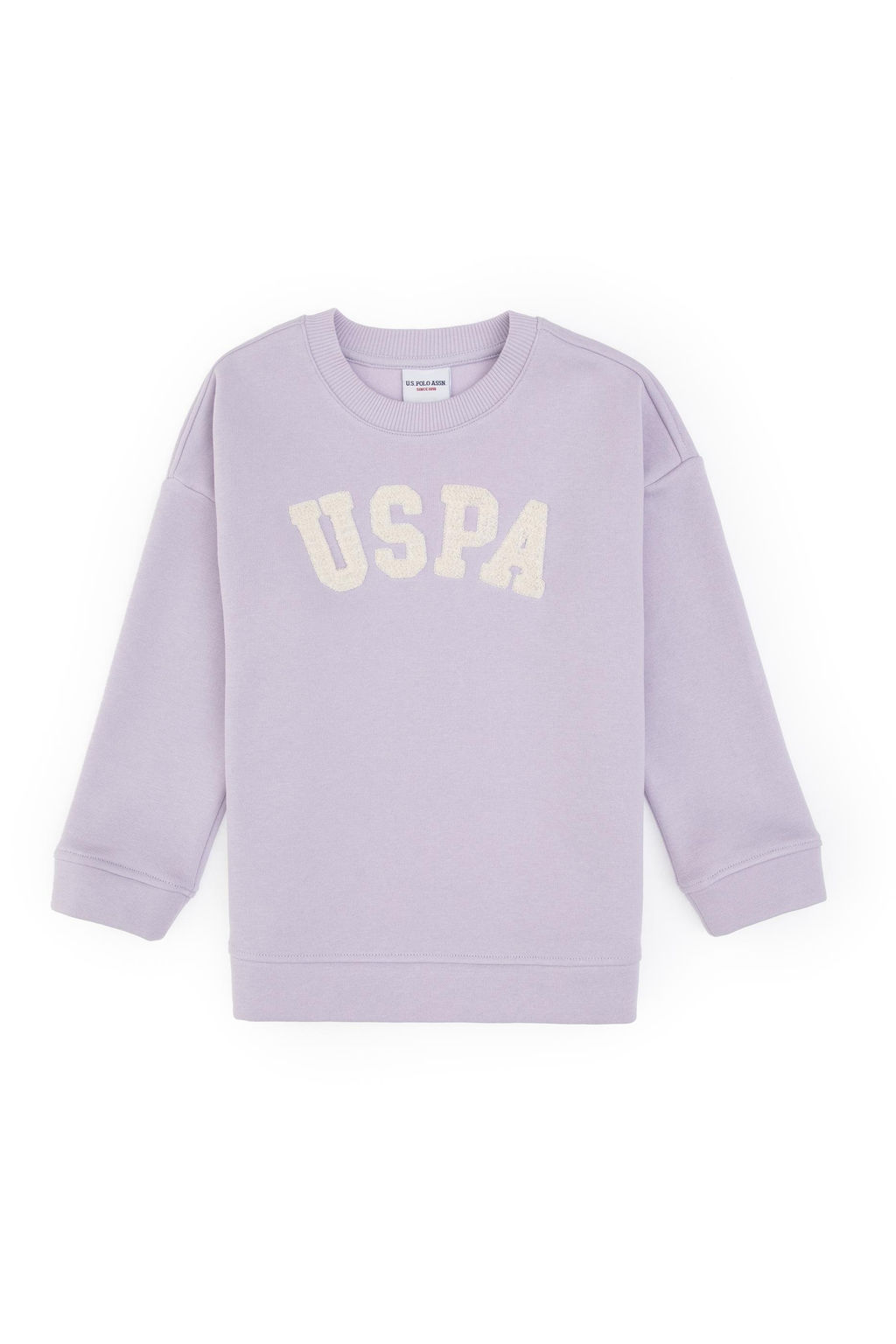 K_z _ocuk Mor Bisiklet Yaka _ardonlu Sweatshirt - U.s. polo assn фото 2