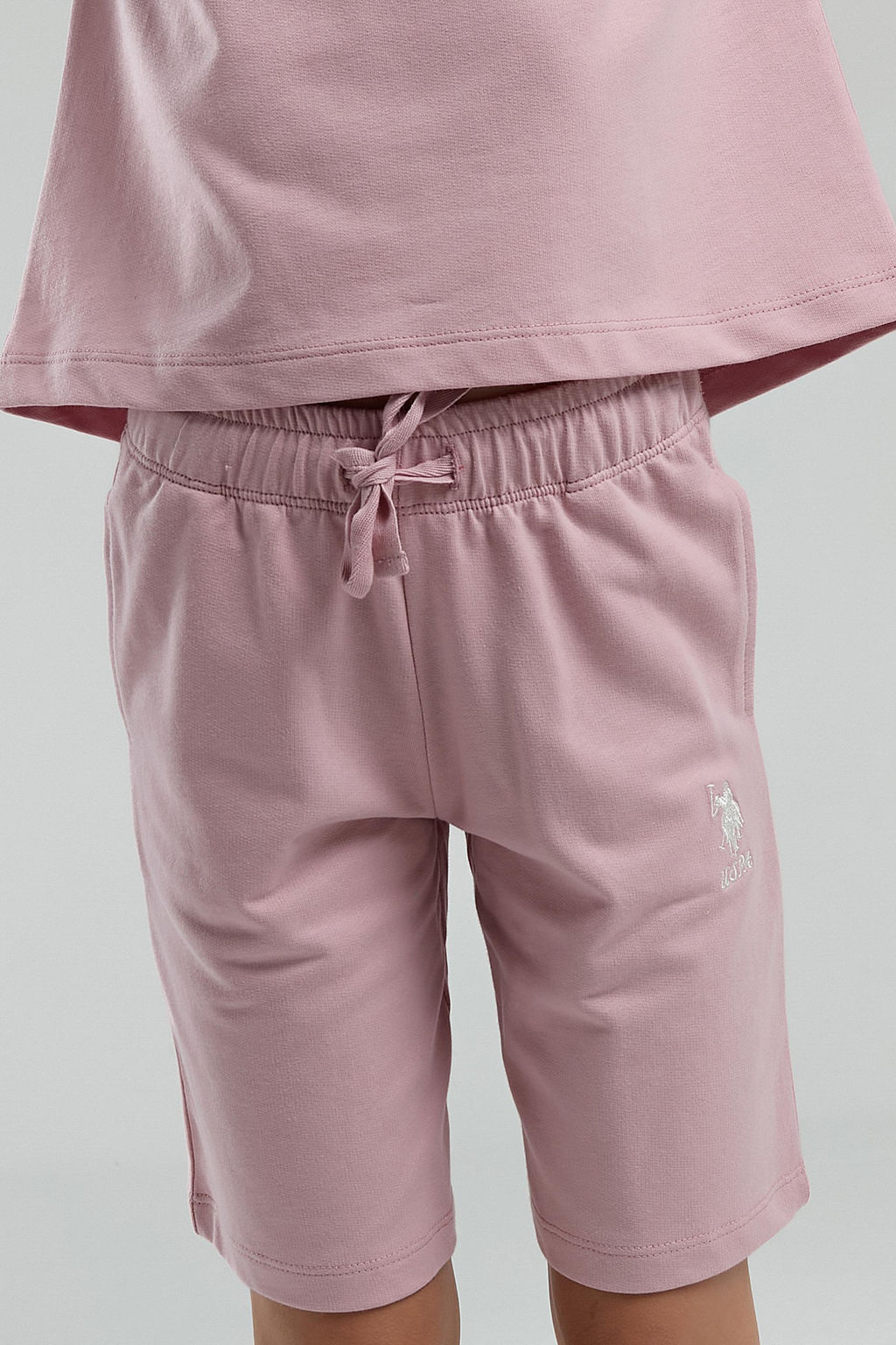 K_z _ocuk Pembe _ortlu Pijama Tak_m_ Sepette S_rpriz _ndirim - U.s. polo assn фото 4