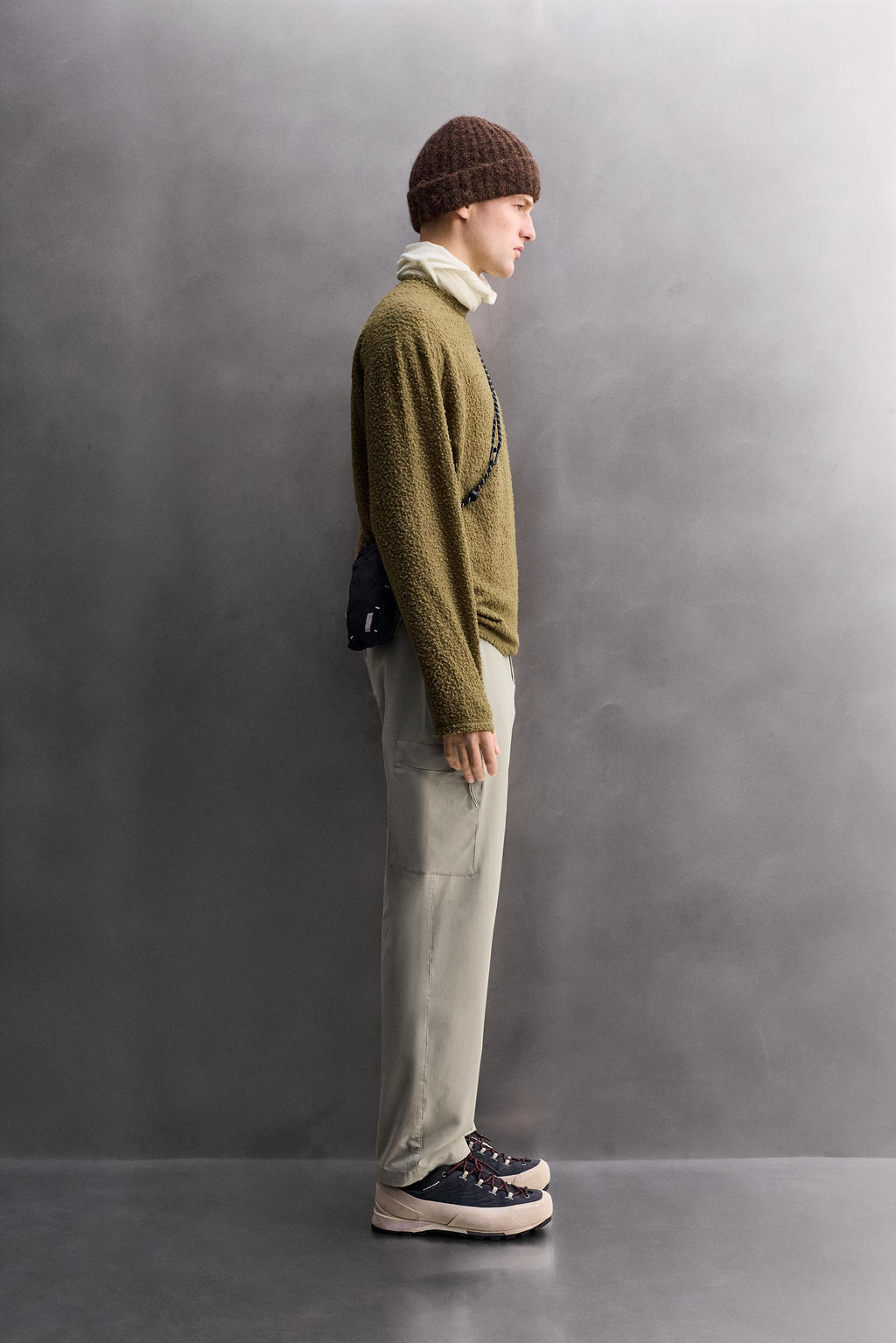 TEXTURED WOOL BLEND SWEATSHIRT - Zara фото 4