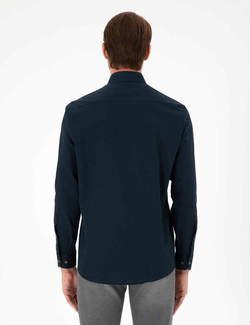 Рубашка Pierre Cardin Regular Fit дл рукав темно‑синяя