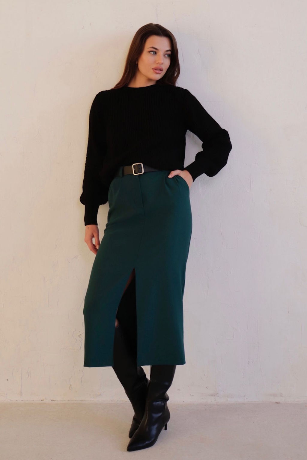 Юбка миди-макси с разрезом спереди - Martichelli фото 10