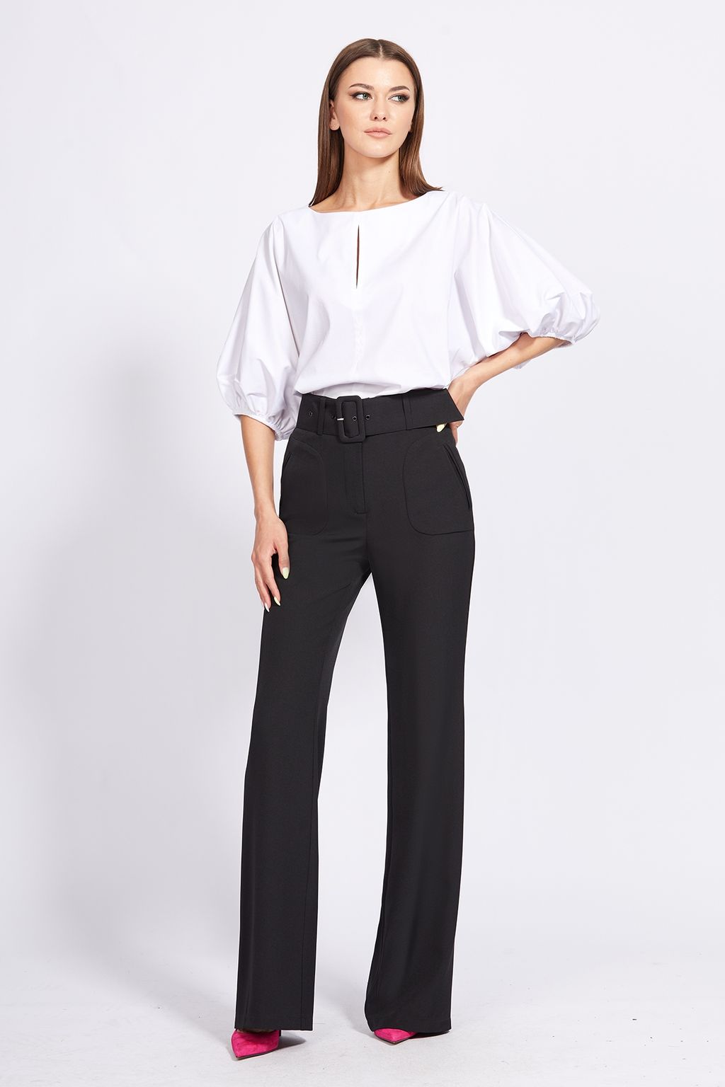 Блузка 2256 белый - Eola фото 2