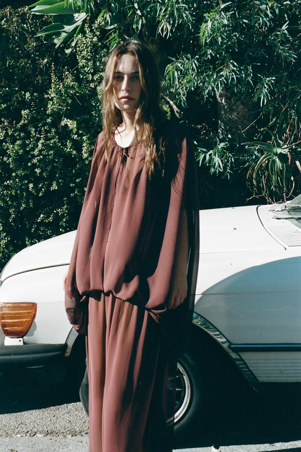 FLOWING MAXI DRESS - Zara фото 4