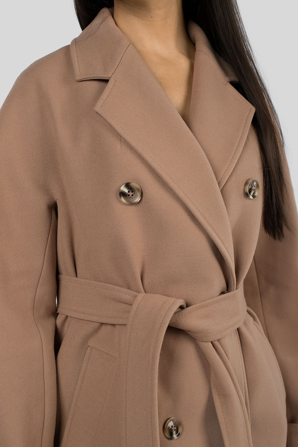 Пальто женское демисезонное (пояс) - El podio фото 10