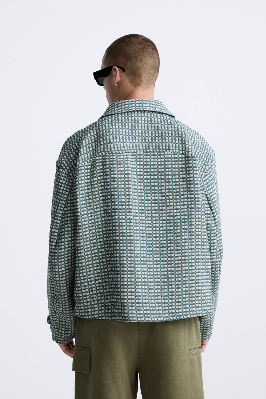 CHECKED JACQUARD JACKET - Zara фото 3