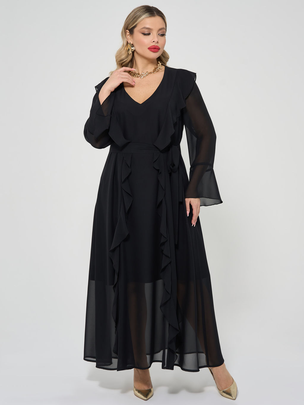 Платье 0372-1 бирюзовый - Dora фото 17