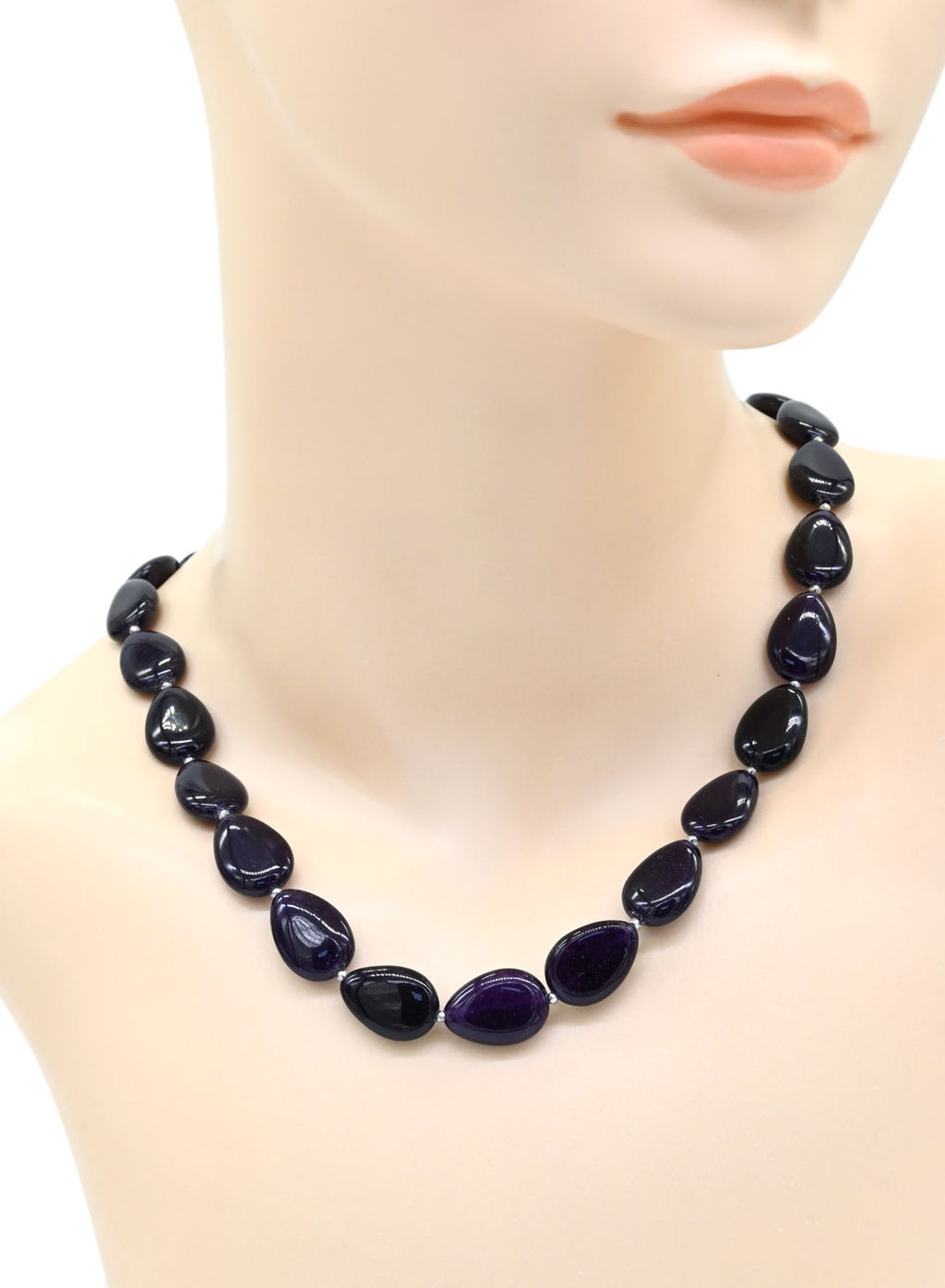 Бусы из кварца тонированного капля 12*18мм цв.зеленый, 49см - Радуга камня фото 5