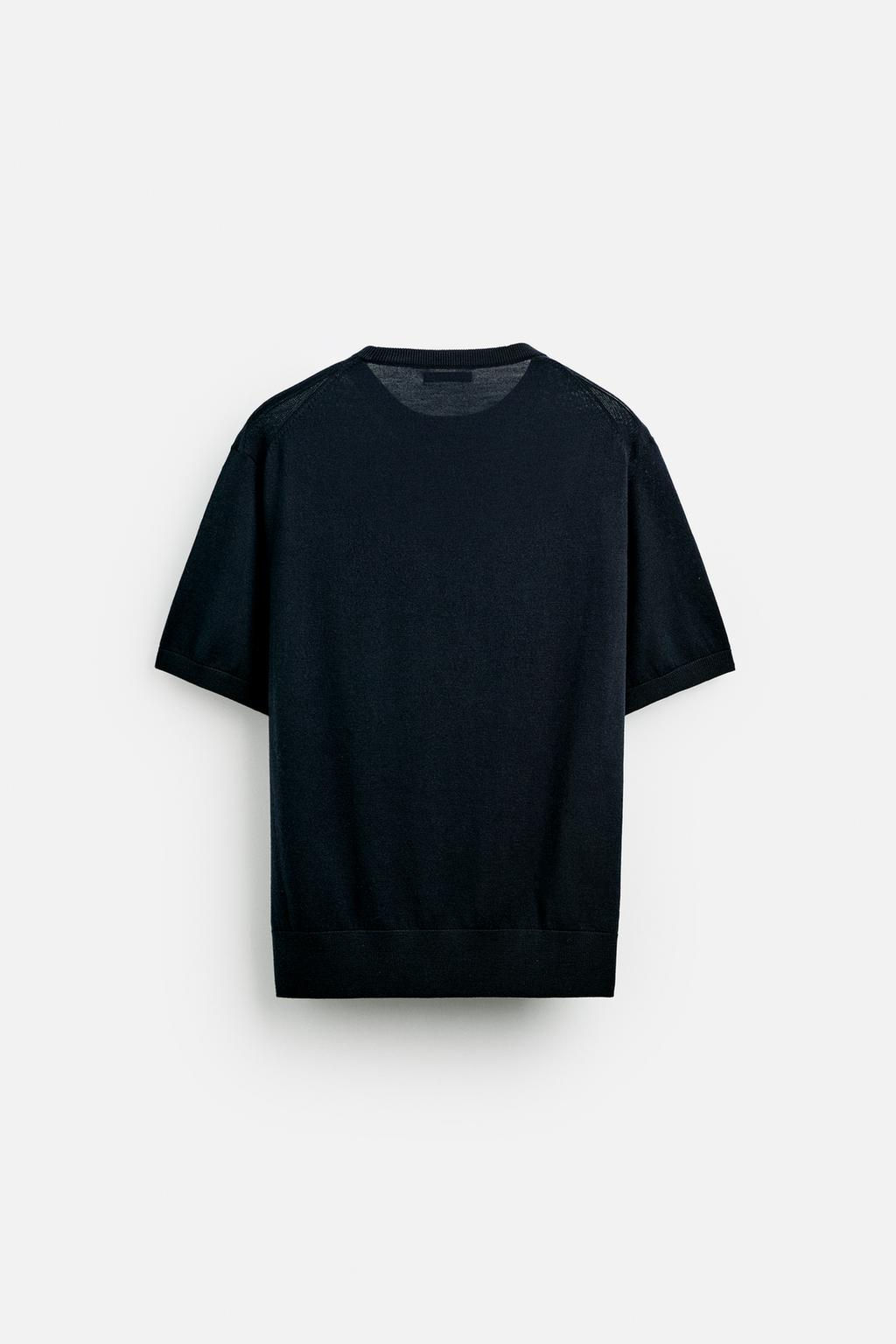 100% WOOL KNIT T-SHIRT - LIMITED EDITION - Zara фото 7
