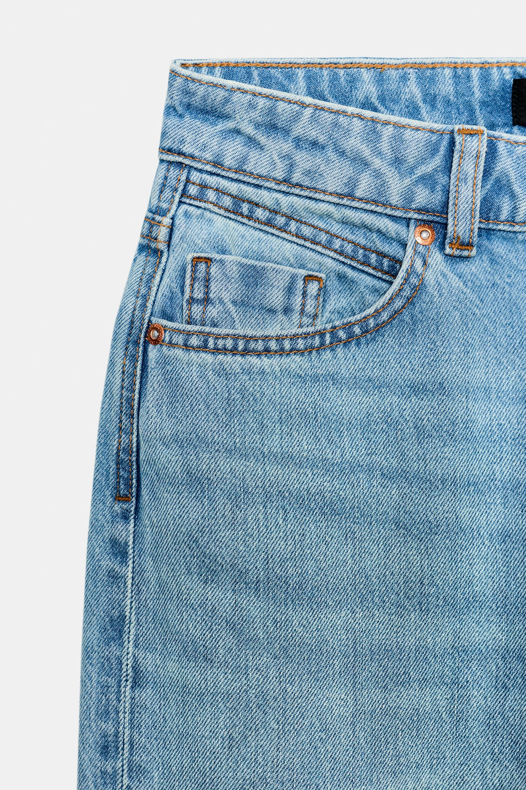 Z1975 REGULAR FIT HIGH-WAIST LONG LENGTH JEANS - Zara фото 21