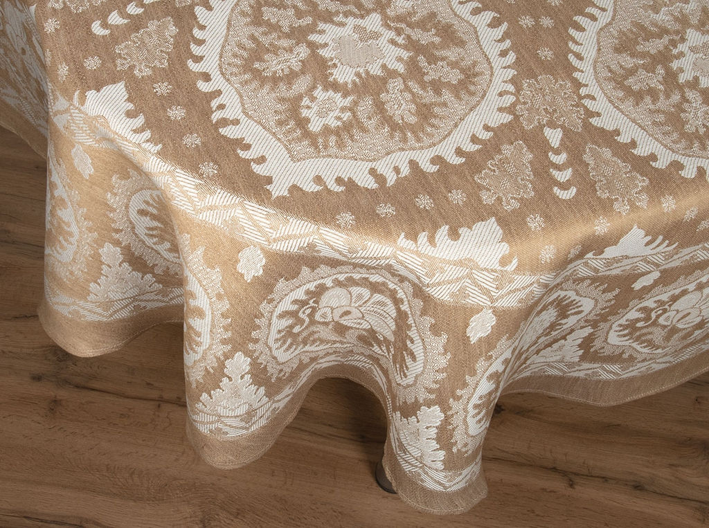 10с-45ЯК Скатерть D-178 Гасконь цв. бежевый (многоцветный) - Текс-дизайн фото 2