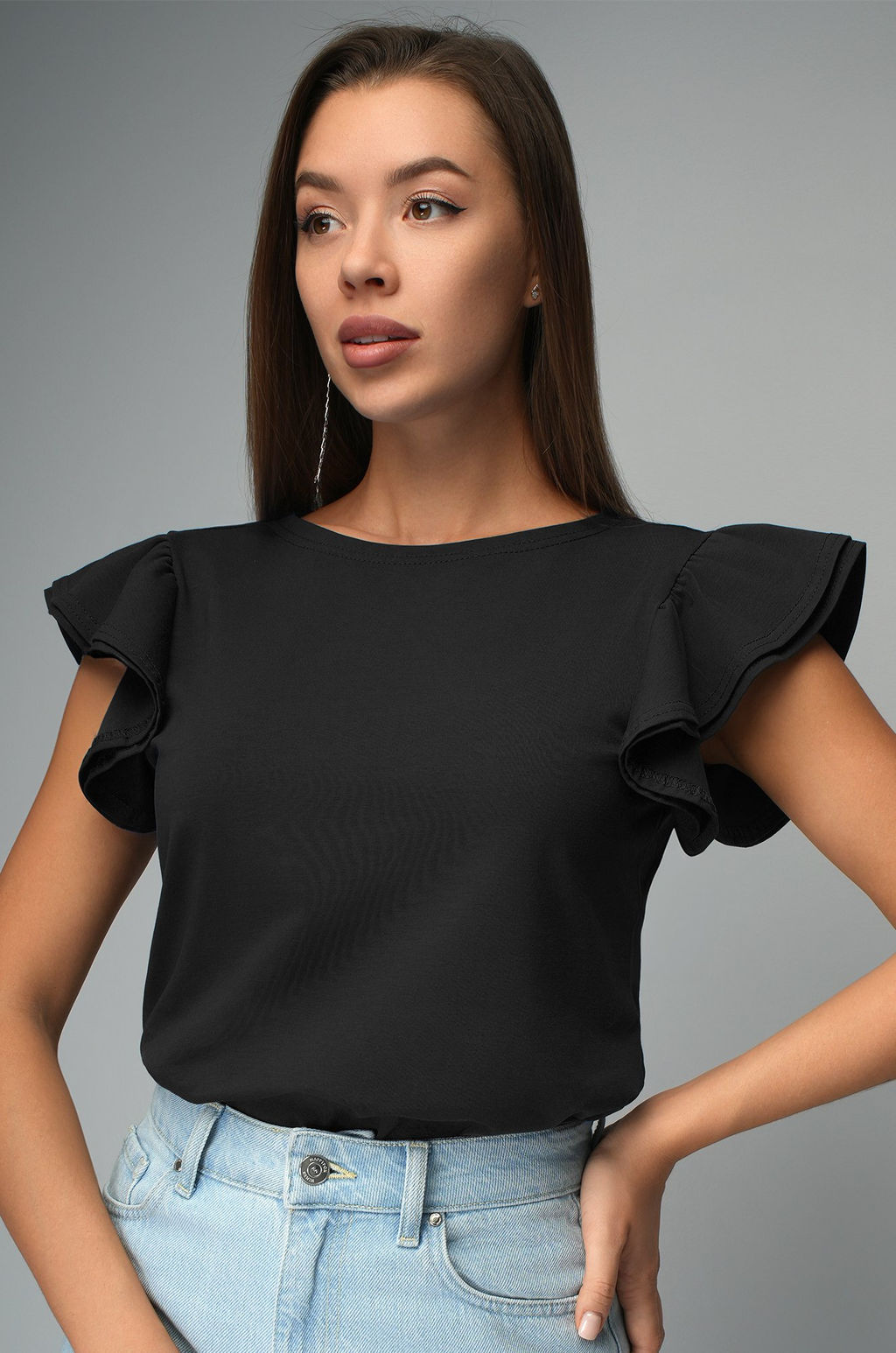 Женская блузка с коротким рукавом Happyfox